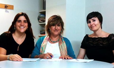 Ainhoa Ezquerro, Sonia Ganuza y Raquel Moreno